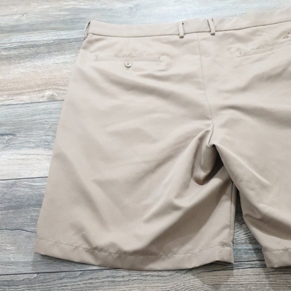 Greg Norman Tasso Elba Mens Shorts Waist 42" Bermuda Golf Athletic Sport Tan - Picture 8 of 11